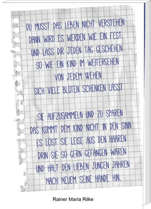 Gedankenzettel | "Du musst das Leben nicht verstehen..."